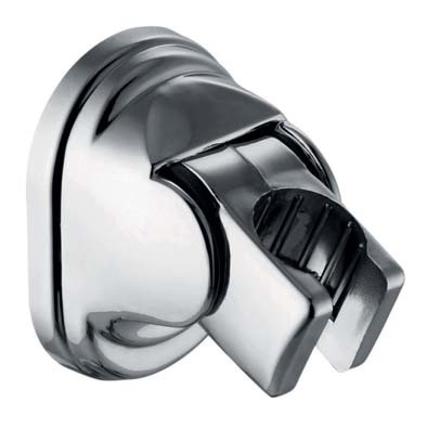 Accessoires de douche de salle de bains de ventouse de support de baguette de douche réglable de zinc de placage
