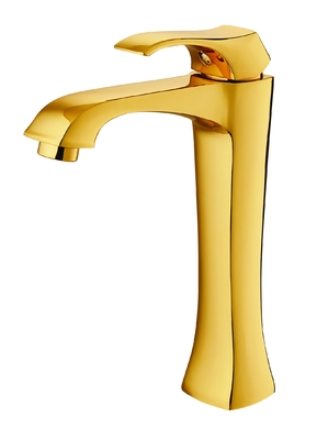 35mm Cartouche Or Clair Lavabo Robinets Long Cou Salle De Bains Lavabo Robinet