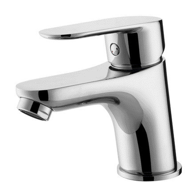 Robinet de salle de bain en laiton chaud et froid réglable avec valve en céramique de tuyau