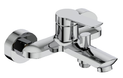 Mitigeurs de bain en laiton chromé sans pommeau de douche