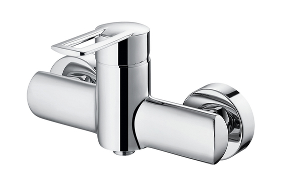 Mitigeur de douche ergonomique à 1 poignée, corps en laiton, eau chaude et froide