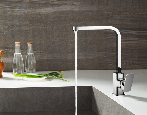 Robinet mitigeur de cuisine en métal à haute arche 363mm robinets d'évier de comptoir haut