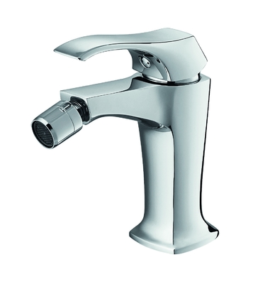 Robinets de bidet monotrou de salle de bains chromés avec cartouche en céramique de 35 mm