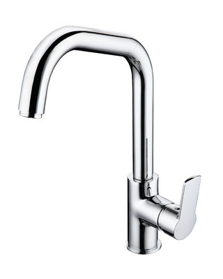 Robinet d'eau de lavabo de cuisine à rotation stable Robinet d'évier de barre à un trou moderne