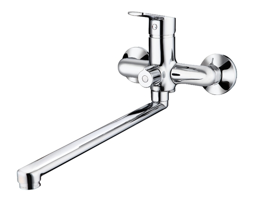 Robinet de baignoire à bec long moderne Cartouche en céramique de 35 mm Conception cylindrique classique