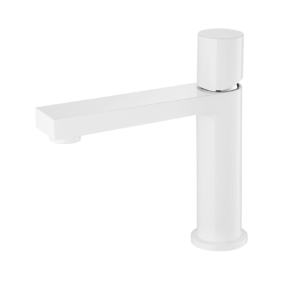 CONNE robinet de salle de bain monotrou blanc 25mm cartouche en céramique robinets de lavabo