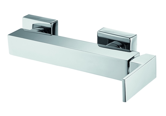 Robinet mitigeur de douche carré simple poignée en zinc élégant antirouille