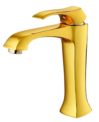 195mm haut or salle de bains évier robinets long cou évier robinet antirouille