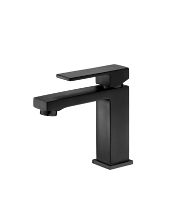 Cartouche en céramique mitigeur lavabo noir mat robinets de blanchisserie contre la corrosion