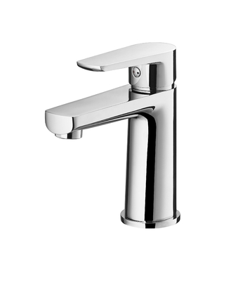 Robinet de lavabo à une poignée en laiton chromé mitigeur d'eau chaude et froide de 159 mm