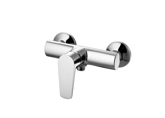 Finition chromée dans le corps d'une seule pièce de robinet de mélangeur de douche de mur pour la salle de bains