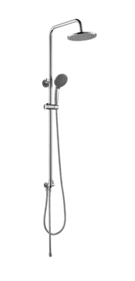 Appareils de douche à effet pluie en laiton massif chromé avec support réglable en hauteur