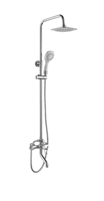 Ensemble de douche de salle de bains à poignée unique de colonne de douche moderne anticorrosion
