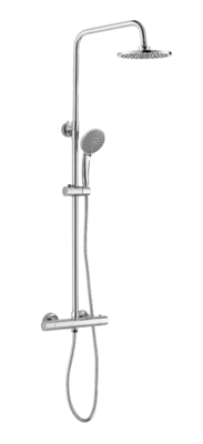 Ensemble de colonne de douche thermostatique à 38 degrés pour salle de bain, double poignée
