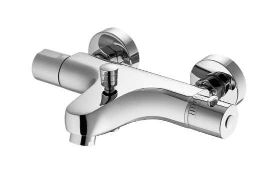 CONNE Mitigeur thermostatique de douche à montage mural pour robinet d'eau chaude et froide