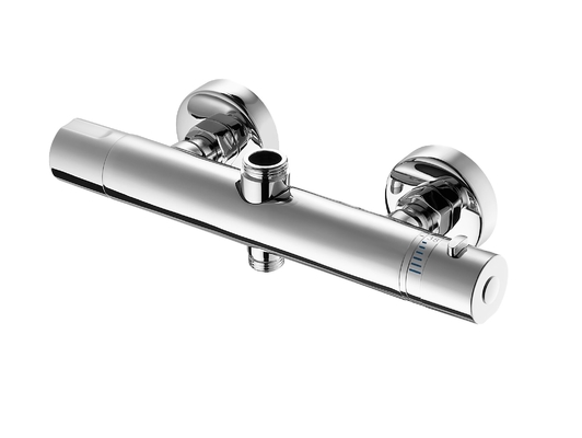 Robinet d'eau thermostatique chromé