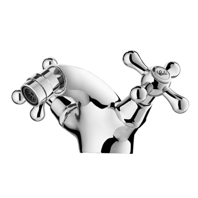 Robinet de salle de bain à deux poignées Chrome Cross