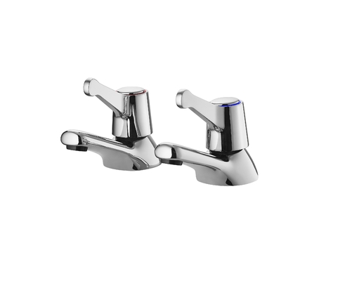 Cartouche en laiton Robinet de lavabo à 2 poignées Mélangeur à deux poignées pour eau chaude et froide