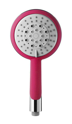 Pommeau de douche tenu dans la main rose romantique de salle de bains d'électrodéposition élevée 5 arrangements de jet