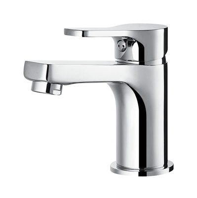 Mitigeur Monocommande Salle de Bains Lavabo Robinet Chrome Gain de Place