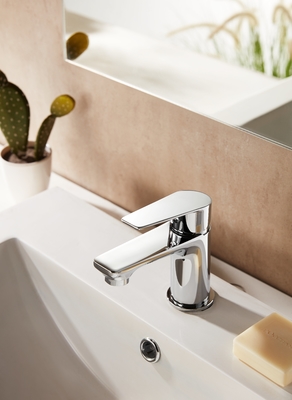 La plate-forme a monté la résistance en laiton d'éraflures de levier simple de robinet de lavabo