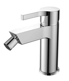 184mm de haut 160mm de long mitigeur de bidet robinets de lavabo montés sur le pont