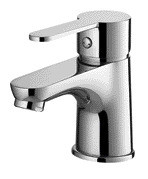 Robinet de lavabo à levier unique cartouche en céramique chrome Robinet de salle de bain