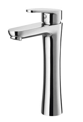 Robinet de Lavabo en Laiton Chromé Mélange d'Eau Chaude et Froide