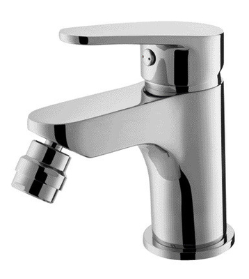 Robinet de bidet à levier unique monté sur le pont mitigeur de lavabo à une poignée de 135 mm de haut