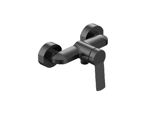 Mitigeur à levier unique chromé pour sortie murale de douche de 1/2 pouce
