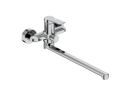Mitigeur de bain rond à levier unique pour lavabo de baignoire de douche