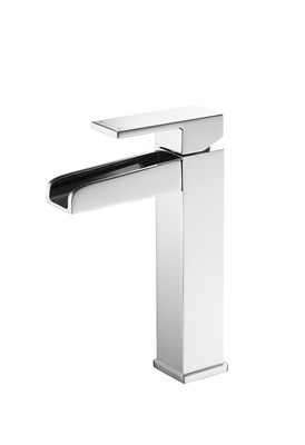 Chrome a plaqué des robinets de salle de bains de cascade pour le bassin monté extérieur