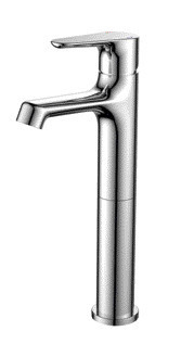 Le robinet à levier unique de salle de bains avec des tuyaux eau froide/chaude adapte tous les types de bassins