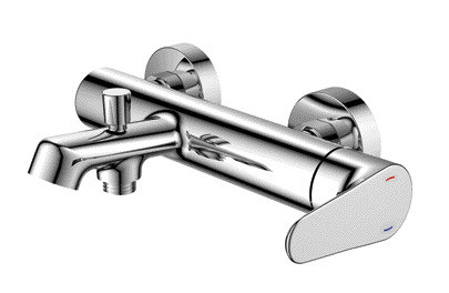 poignée simple de Chrome de cartouche de 35mm de robinet fixé au mur en céramique de Bath