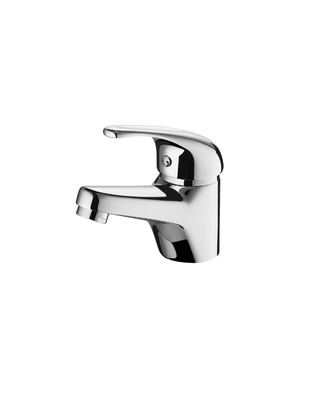 Eau chaude de robinet de mélangeur de lavabo de salle de bains installation facile noire en céramique/froide