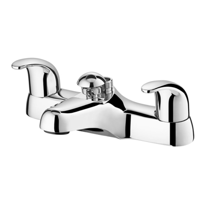 Trous élevés montés par plate-forme du robinet de baignoire d'écoulement 2 2 utilisations multiples de poignées