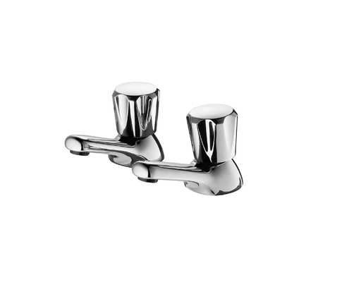 Bristan VAC 1/2 C MT robinets de bassin de club avec têtes métalliques chromées