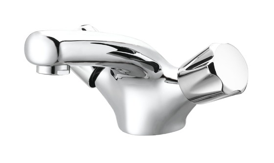 Double levier bassin salle de bain évier robinets de mélangeur chrome robinet chaud et froid corps de soupape en laiton solide