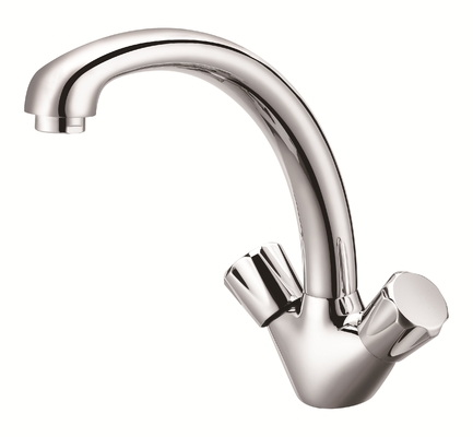 Cuve de salle de bains en chrome, évier, robinet, déchets en laiton solide, conception traditionnelle facile à nettoyer