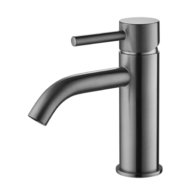 Faucon à mélangeur monté sur le pont de la soupape en céramique 0460 robinet de cuisine à eau chaude froide avec poignée en alliage de zinc