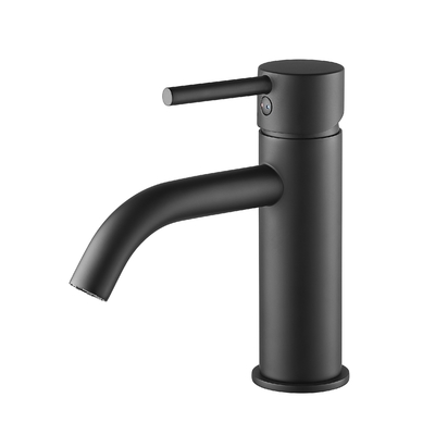 Faucon de bassin en alliage de zinc en acier inoxydable moderne, robinet de mélange de vanne en céramique pour l'installation de vanité de cuisine